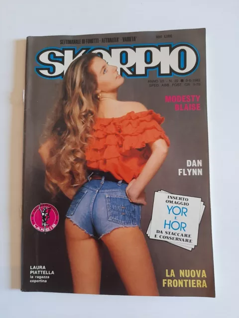 SKORPIO - a 1983 n 22, Claritta Gatto L. Piattella inserto Yor e Hor ♡ OTTIMO ♡