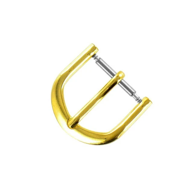 Boucle à Ardillon 14mm de remplacement en Métal Alloy Doré pour Bracelet de Mont