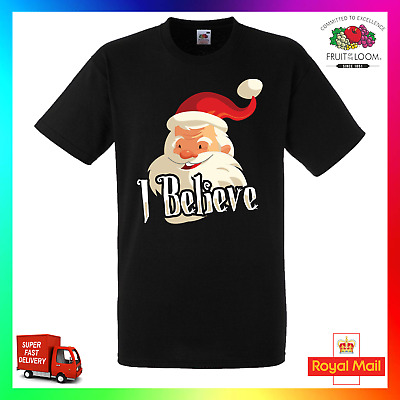 CREDO che Babbo Natale T-shirt T-shirt Tee Christmas Natale Festive UNISEX CARINO DIVERTENTE