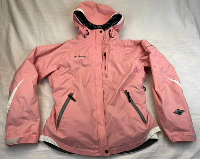 Columbia Titanium Womens Omni-Tech Waterproof Windbreaker Jacket & Fleece Liner