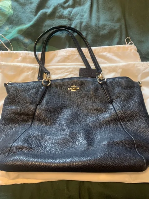 Designer Navy Blue Coach Handbag – Camilla's Closet Consignment