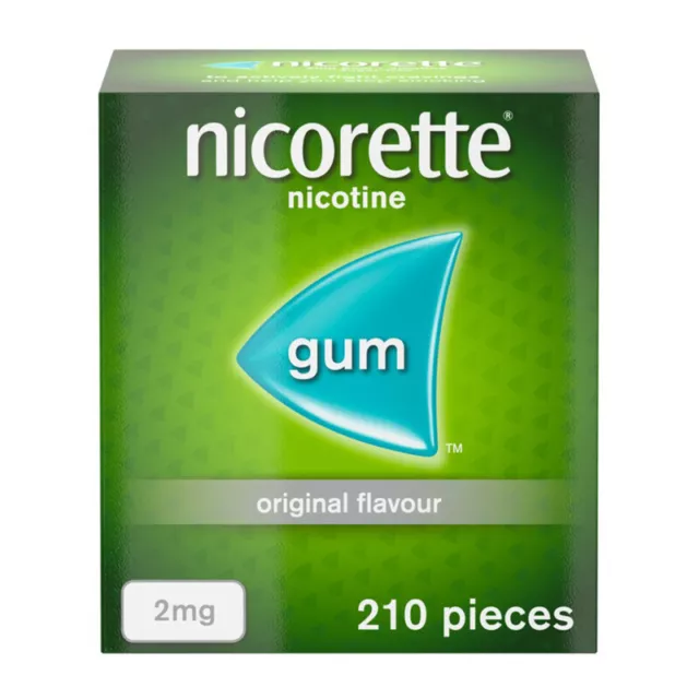 Nicorette Gum Original 2mg - 210 Pieces