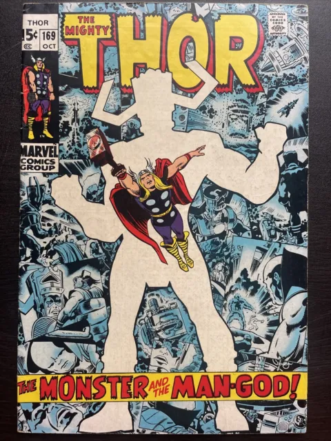 The Mighty Thor Comic #169 (Marvel,1969) Silver Age ~