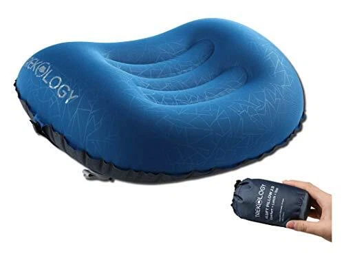 Ultralight Inflatable Camping Travel Pillow - ALUFT 2.0 Compressible,