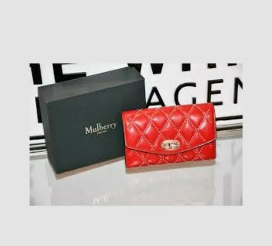 MULBERRY DARLEY BUFFALO Quilted Medium Wallet Purse BNWT Rrp 450