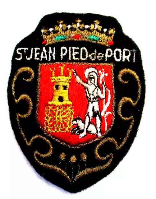 ECUSSON ST JEAN PIED DE PORT ♦️ PYRENEES-ATLANTIQUES-NELLE AQUITAINE ♦️ Brodé ♦️