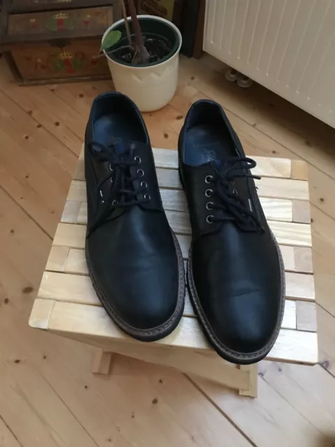 Sioux eleganter Herren Leder Halbschuh zum schnüren schwarz Gr. 9,5 G