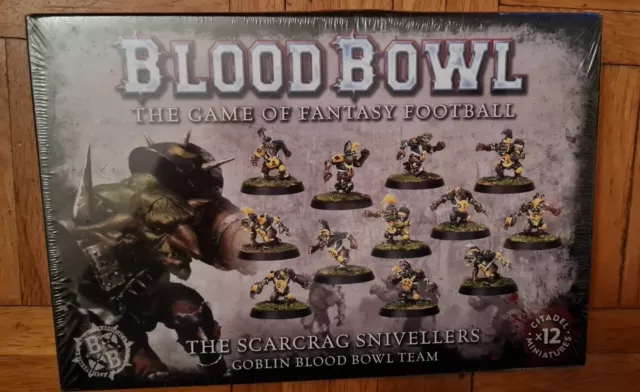 Citadel / Games Workshop Blood Bowl, The Scarcrag Snivellers Goblin Team 12 Fig.