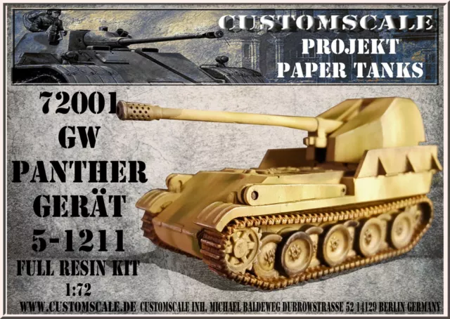 CS 72001 GW Panther Gerät 5-1211 Kit Customscale 1:72