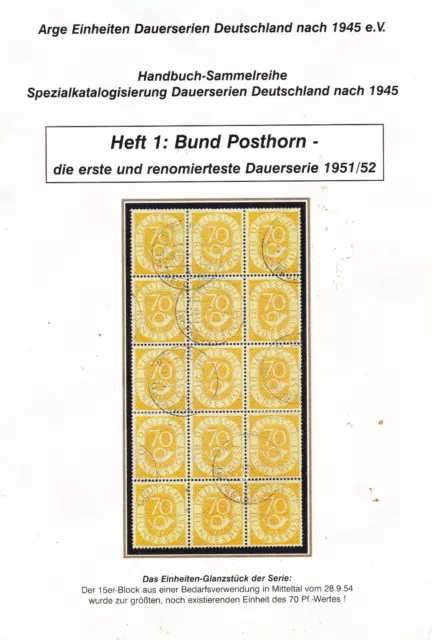 Bund Posthorn, 2 Pf, Mi. 123 im senkr. Paar auf Drucksache Paquebot von Schweden 3