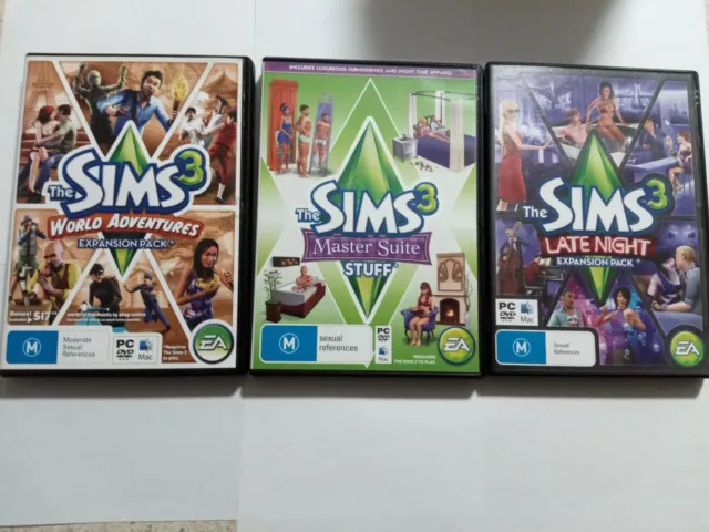 Sims 3 Expansion Packs, Late Night, Master Suite World Adventure PC CD-ROM