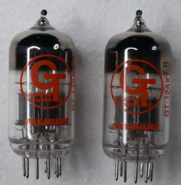 Gt-12Ax7-R Pair Groove Tubes Made In Russia Preamp Tubes Test Good No Reserve