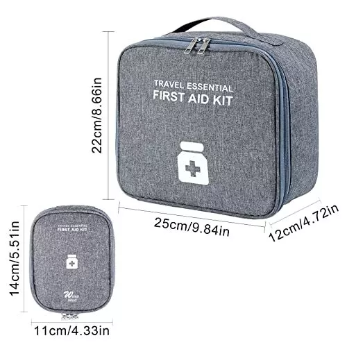 2 Pièces Boîte MédicaleSac de Médecine PortableMini Trousse de Secours VideDr... 2