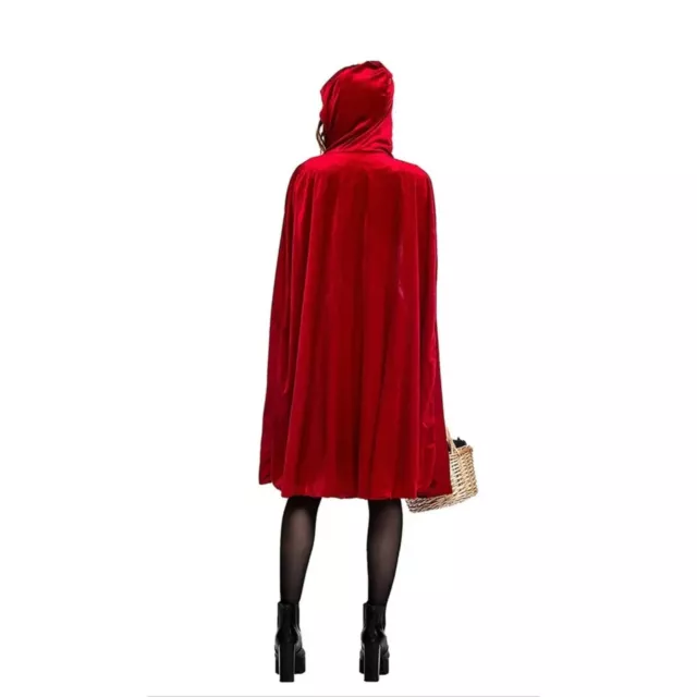 COSPLAY RED RIDING Hood Dress With Cape Cloak, Costume Size Medium 6 ...