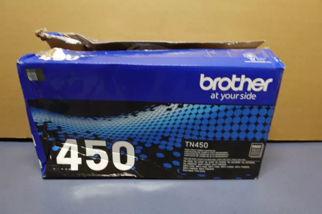 Genuine Brother TN-450 High Yield Black Toner Cartridge TONER SEALED