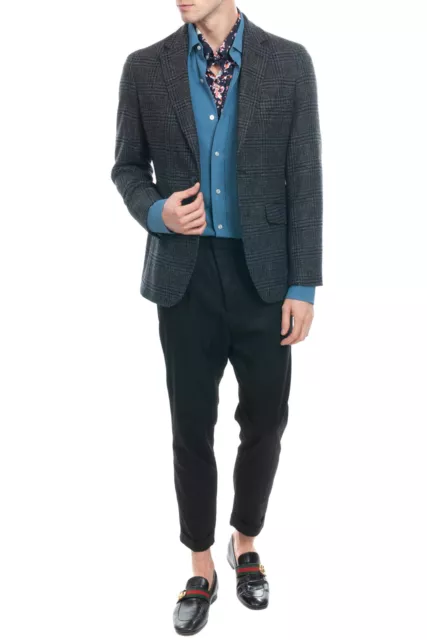 RRP €450 HACKETT Tweed Wool Blazer Jacket Size 40R / 50R / M Glen Check ...