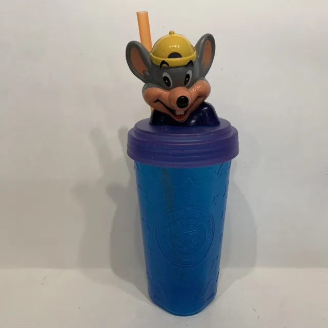 Vintage RARE 2006 Chuck E. Cheese Drink Cup/Lid/Straw Complete CEC Entertainment