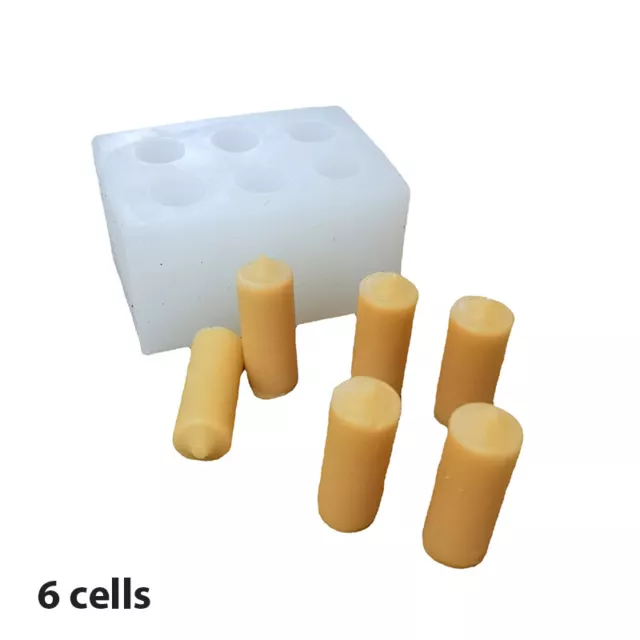 3D Candle Silicon Mold Handmade Diy Mini Cylinder Soap Candle Mould Candle Ar Hu