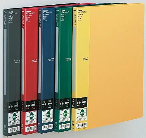 (TG. 644C) Pentel DCF644 portalistini Display Book Side 40 buste blu - NUOVO 3