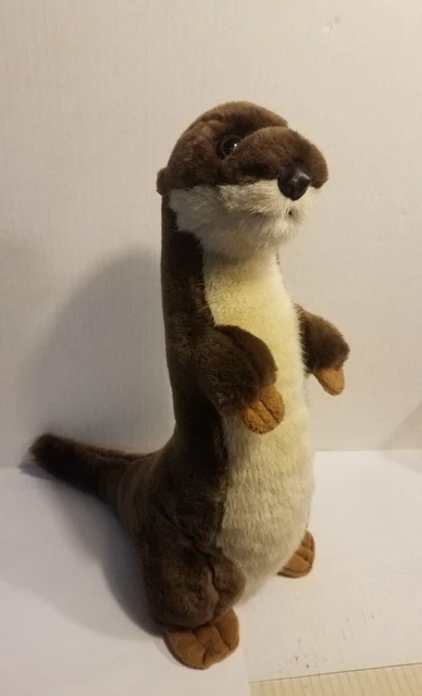 THE PETTING ZOO Plush River Otter Stuffed Animal 13" Standing £13.86