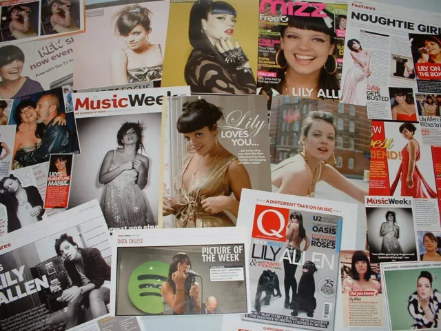 LILY ALLEN Magazine Clippings Cuttings Articles Poster (MUSIC WEEK/DREAMLAND)