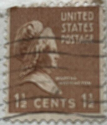 1 1/2 Cent Used Postage Stamps Martha Washington From 1940-1947 One Stamp