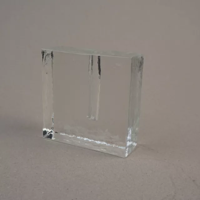 Glas Vase Solifleur Blockvase Transparent Klaus Breit - Wiesenthalhütte