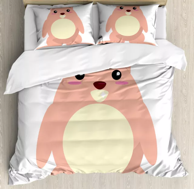 Anime Housse de Couette Beaver Kawaii Cartoon