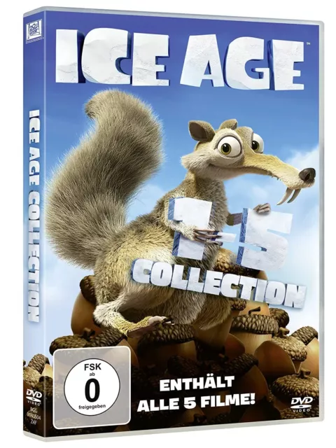 Ice Age - Teil:  1 - 5 (2002-2016)[NEU/OVP/5 DVD's]  Sid, Manni, Ellie und Diego