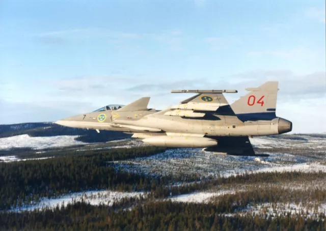 F7 WING, SWEDISH Air Force, Saab JAS39 Gripen, '7-04' - original Saab ...