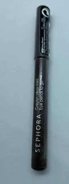 NEW SEPHORA COLLECTION Eyeliner Pencil To Go 03 DEEP BROWN Travel Size .0025oz