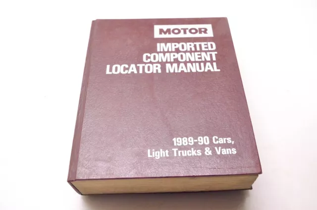 Motor 0-87851-737-5, 12502 Motor Imported Component Locator Manual 1989-90