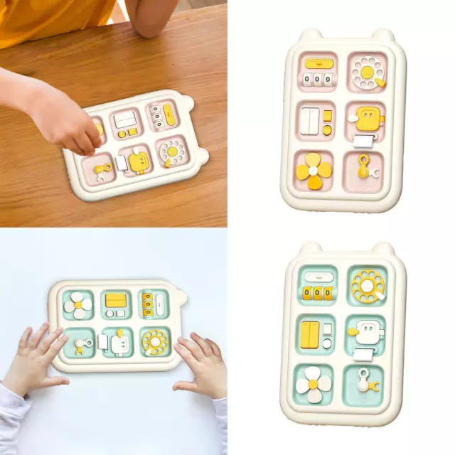 Busy Board Multifunction 6 in 1 Toy Montessori Toy for Baby Boys Girls Kids