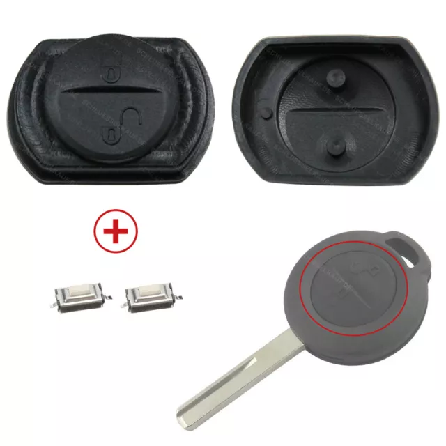 Schlüssel Tastenfeld + 2X TASTER passend für Mitsubishi Colt Smart forfour 454
