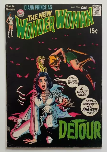 Wonder Woman #190 (DC 1970) VG+ condition Bronze Age comic.