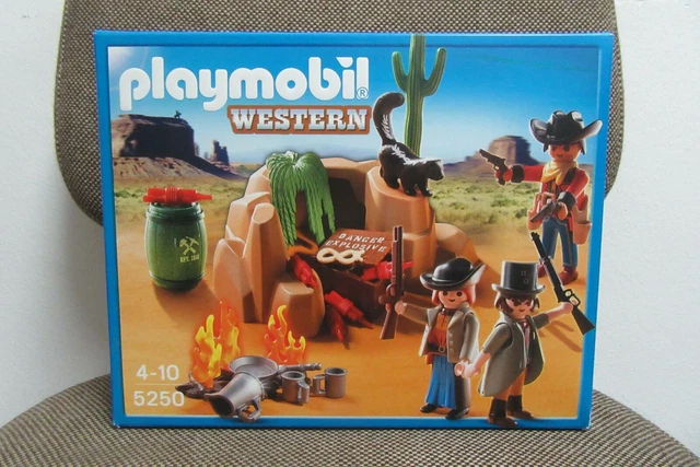 PLAYMOBIL WESTERN Oeste Escondrijo Bandidos Forajidos 5250