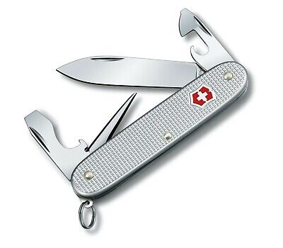 New Swiss Army 0.8201.26-X2 Silver Alox Pioneer  Victorinox Knife New In Box