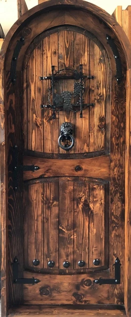 Rustic reclaimed solid old growth lumber Doug Fir wine room solid 2" thick grape