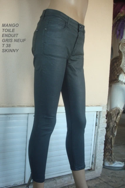 Pantalon enduit online femme mango