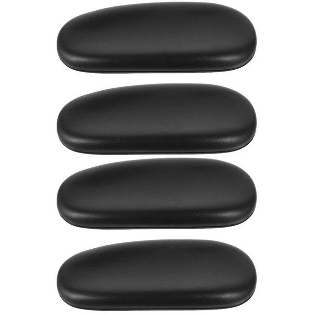 4 Copri Braccioli Per Sedia Ufficio - Morbidi, Elastici, Nero O Grigio, 30-49 Cm - Foto 1