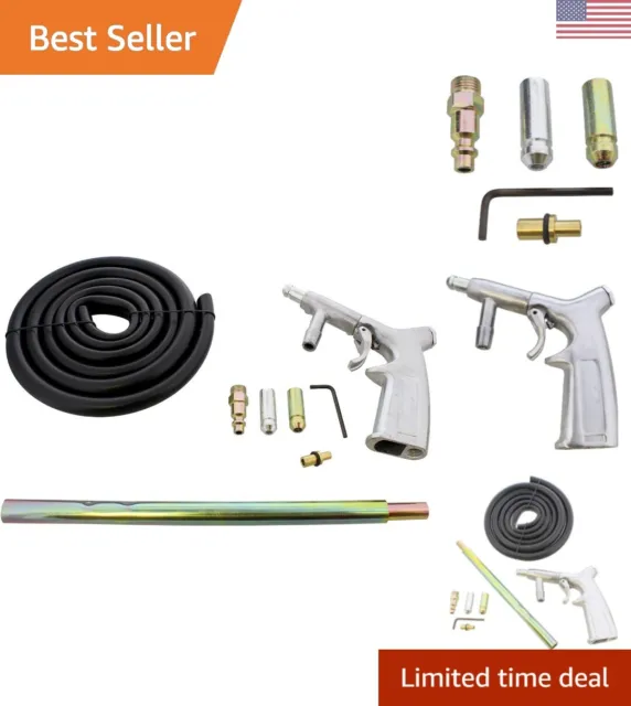 Portable Sandblaster Kit - Handheld Pressure Washer Sandblasting Gun - 7 Piece