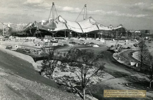 Germany Munich Olympic Games Stadium Olympiastadion Architecture Old Photo 1972