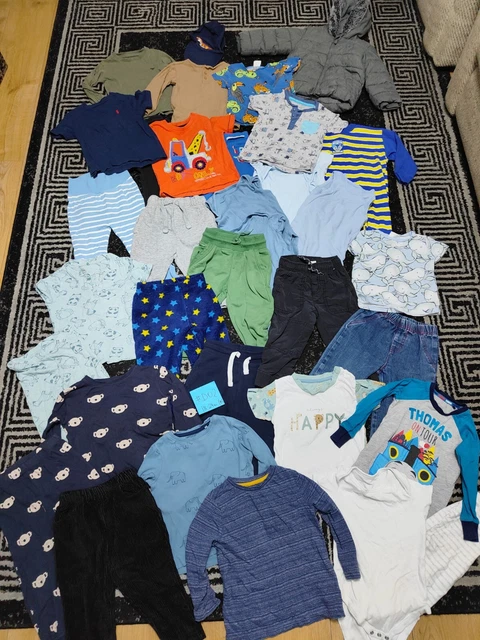 #D02💙 Huge Bundle Of Baby Boy Clothes 18-24months NEXT GEORGE NUTMEG RALPH H&M