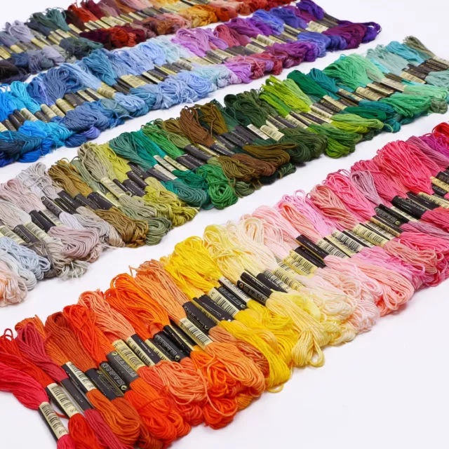 50x Multi DMC Colors Cross Stitch Cotton Embroidery Thread Floss Sewing Skeins-