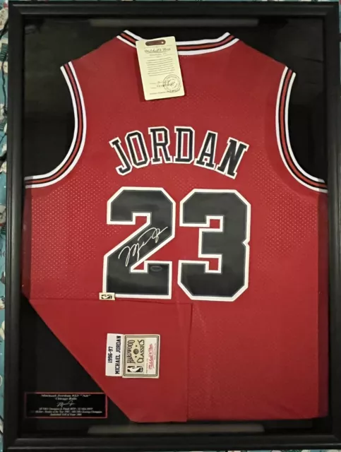 Michael Jordan  Year 1996-97 Signed Mitchell and Ness Jersey COA