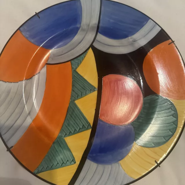 Grays pottery plate Susie Cooper Art Deco Geometric Cubist RARE Moon & Mountain