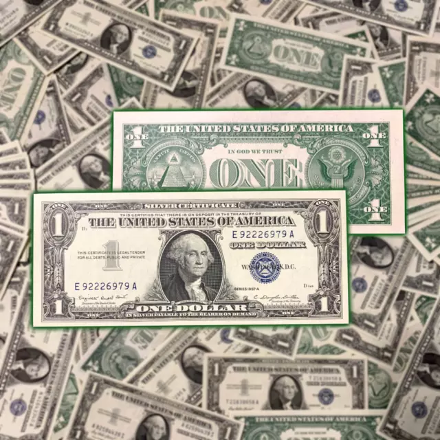 ✯ $1 Silver Certificate Uncirculated Lot ✯ Crisp UNC Consecutive From Pack Old ✯