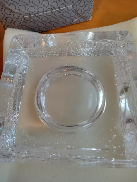 Boxed And Brand New Dartington Crystal Ashtray Very Heavy 3