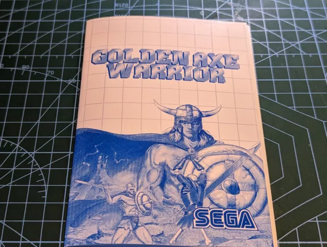 Riproduzione Master System GOLDEN AXE WARRIOR manuale 2