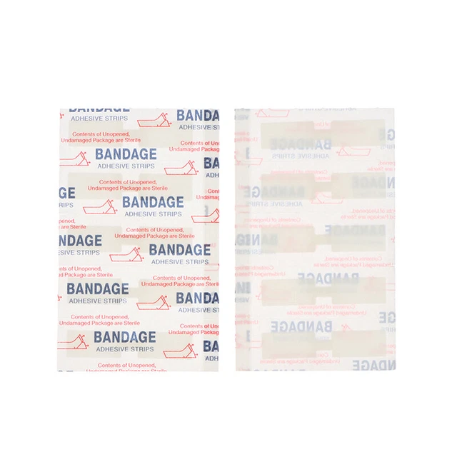 10Pcs Waterproof Butterfly Adhesive Band Aid Wound Closure  Emergency Bandages